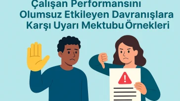Performansı Olumsuz Etkileyen Davranışlara Karşı Uyarı Mektubu